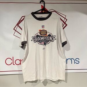 Vintage 2004 Adult Reebok Brand New England Patriots Super Bowl Champs Tee